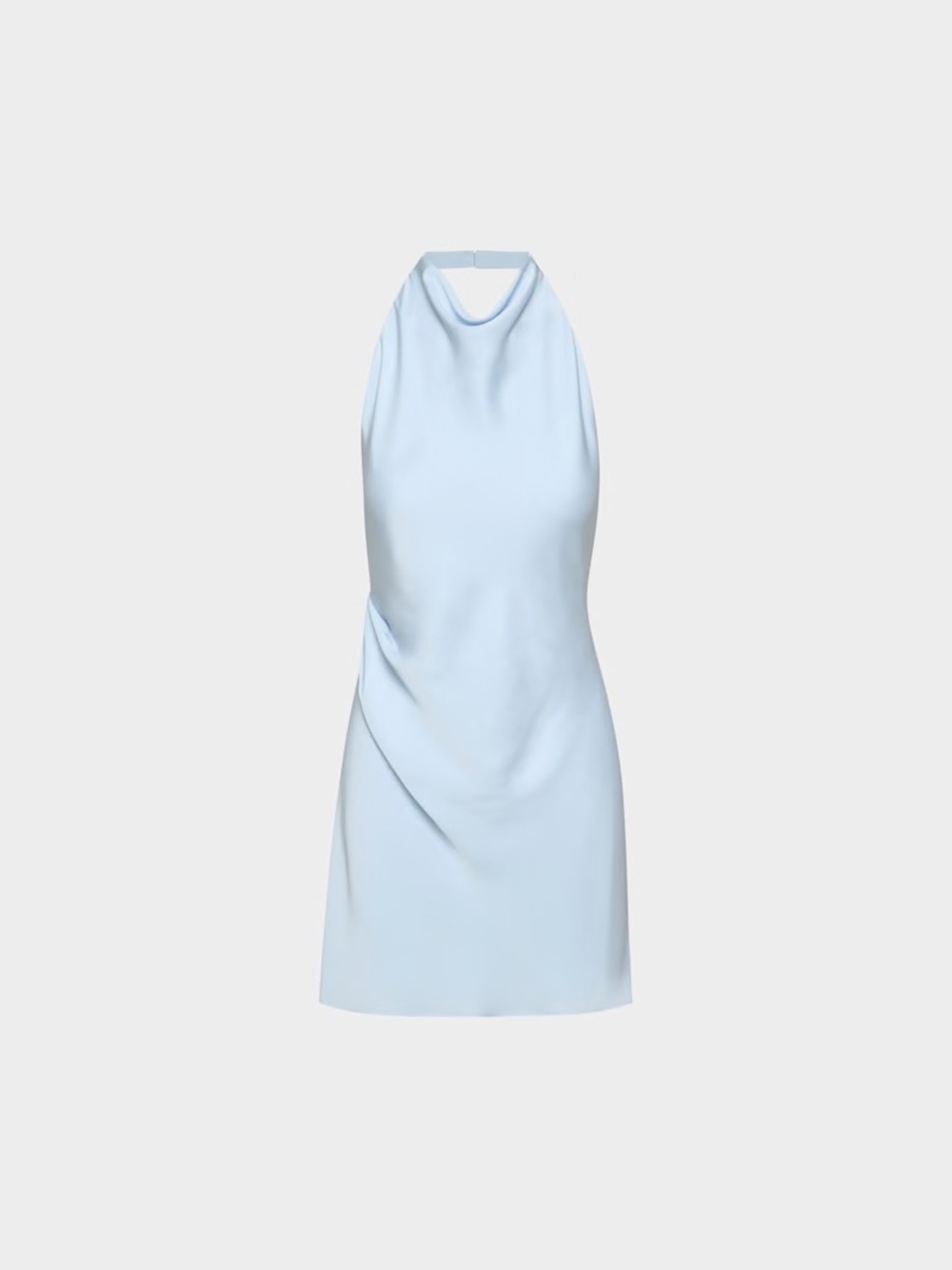 NWT - Aritzia Ten Babaton Audience Satin Mini Dress - Size 8 - Villa Blue